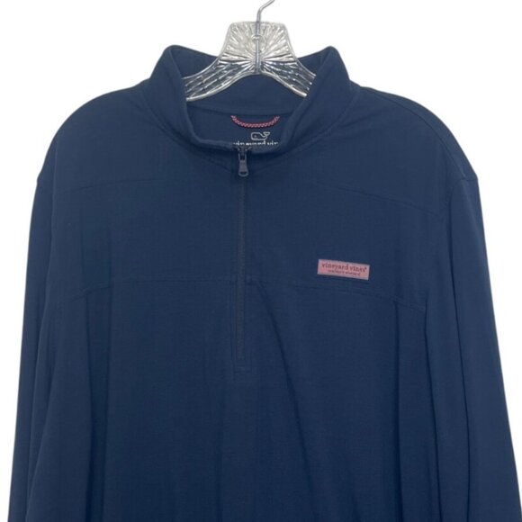 Vineyard Vines Half Zip Pullover Mens XL Blue Pima Cotton - Picture 3 of 7